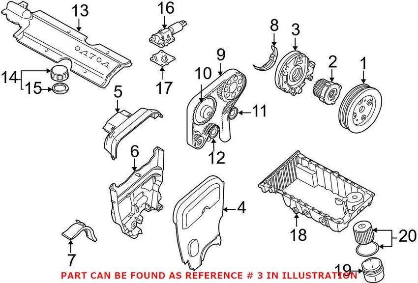 Volvo Engine Oil Pump 9458427 - Genuine Volvo